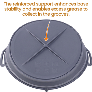 8.5/9 Inch Custom Round Bpa free Non-Stick Collapsible air fryer silicone liners,silicone air fryer liner manufacturer - Product Image 5