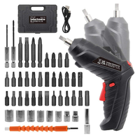 Juego de Destornilladores Eléctricos Inalámbricos Plegables Multifunción, Batería de Litio Recargable, Manual para el Hogar, Múltiples Puntas, Estuche Rígido OEM