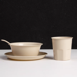Assiettes à dîner en plastique réutilisables incassables motif paille de blé <span class=keywords><strong>vaisselle</strong></span> pour enfants pour le <span class=keywords><strong>camping</strong></span> pour les aventures en plein air - Product Image 6