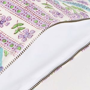 Custom Floral Printed <b>Large</b> Capacity Canvas Cosmetic <b>Bag</b> Girls Eco-Friendly Portable Foldable Makeup Organizer Tassel Reusable - Product Image 4