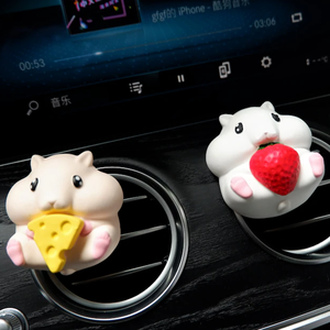 Difusor de Aroma con Forma de Hámster Adorable, Clip de Ventilación para Coche con Forma de Animal, Ambientador - Product Image 3