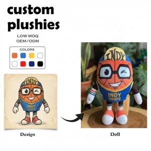 Fabricante de Peluches Personalizados, Peluche de la Mascota de Baloncesto INDY HOOPS, Recuerdos de Eventos de Baloncesto, Peluche de <span class=keywords><strong>Perro</strong></span> Personalizado - Product Image 1