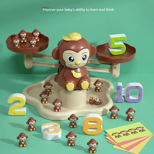 Herramienta de Aritmética para la Educación Temprana de los Niños, para la Adición y la Resta, Juguete de Matemáticas con Balanza Digital de Mono para Niños - Product Image 5