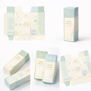 Boîte à parfum personnalisée imprimée, carton pliable avec finition douce au toucher et design à rabat pour la vente au détail et en gros - Product Image 5