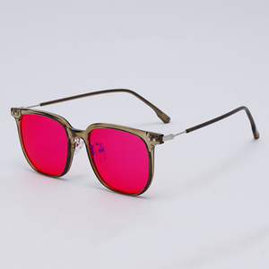 Gafas de <span class=keywords><strong>Computadora</strong></span> <span class=keywords><strong>con</strong></span> Marco TR90 Unisex, Logotipo Personalizado, Último Modelo, 99% Anti-Luz Azul, <span class=keywords><strong>con</strong></span> <span class=keywords><strong>Lentes</strong></span> Tintadas en Rojo Anaranjado - Product Image 6