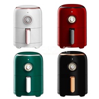 Mini friteuse à Air électrique de 1,8 l, Surface de cuisson antiadhésive, compacte, peu encombrante, température fixe, petite friteuse à Air