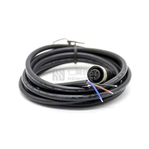 high performance M12 cable assembly products available in 4 pin right angle 90 degree.