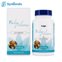 Capsules de nettoyage du côlon en 15 jours, complément OEM, améliore l'immunité, soulage l'inconfort, soutient la santé intestinale, feuille de séné, coque de psyllium