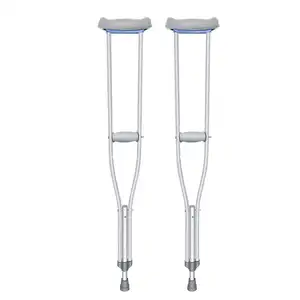ODM高度可调铝制腋下拐杖，适合老年人和残疾人