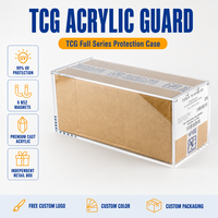 Boîte de présentation en carton acrylique Master Booster Box moderne et portable, épaisseur 5 mm (Europe), couvercle magnétique, protection UV, montage facile
