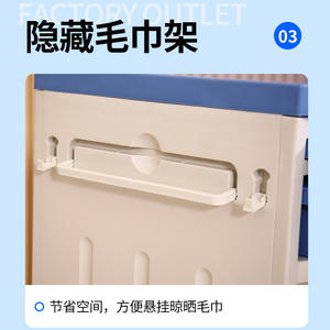 Table de chevet médicale en ABS, approvisionnement direct usine, pour maisons de retraite et dortoirs, armoire de chevet pour hôpitaux - Product Image 5