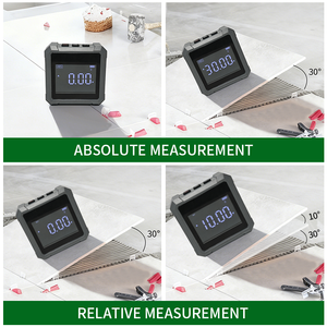 Прецизионный промышленный цифровой уровень с разрешением 0.2, магнитным основанием, питанием от батареи, из материала ABS, для выравнивания столешниц, CE - Product Image 2
