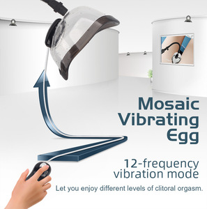 Nuova Vagina pompa per succhiare il capezzolo con potente uovo vibrante a 12 velocità di vibrazione a vuoto pompa per donne masturbazione giocattoli sessuali - Product Image 4