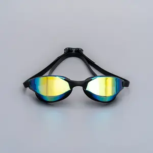 Adulte compétition à la mode sport lunettes de natation hommes pas de fuite Anti buée Protection UV Silicone lunettes de natation