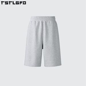 Ropa deportiva sostenible pantalones cortos de gimnasio en blanco liso logotipo personalizado deportes Fitness francés Terry pantalones cortos transpirables pantalones cortos de entrenamiento de algodón - Product Image 5