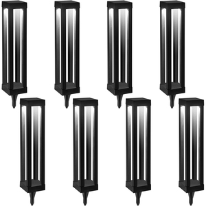60cm 80cm IP65 Waterproof Solar LED Bollard <b>Post</b> <b>Light</b> for Garden & Pathway Landscape Outdoor Use - Product Image 1