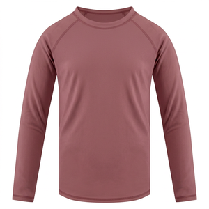 Children New <b>Long</b> <b>Sleeve</b> T Shirt Spring Base Layer <b>Undershirt</b> Slim Fit Coated Finish Trendy Ins Style UPF50+ 100% Polyester Top - Product Image 1