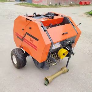 Grosir traktor murah kecil Mini traktor portabel hidrolik 850 870 Twine bulat hay Baler bola pembungkus mesin bergulir - Product Image 1