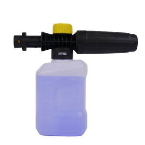 Botella de espuma Mingou de 450 ml, lavadora a presión manual para lavado de autos, pistola de agua de plástico azul - Product Image 4