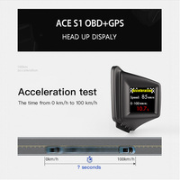 El Mejor y Único Velocímetro Head-Up con Pantalla Dual OBD GPS HUD, Herramienta de Diagnóstico para Coche, Borra Códigos de Error