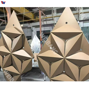 Panel de Revestimiento de Fachada Geométrico Abstracto de Fibra de Vidrio Moderno, Revestimiento Decorativo para Exteriores de Edificios, con Recubrimiento en Polvo - Product Image 4