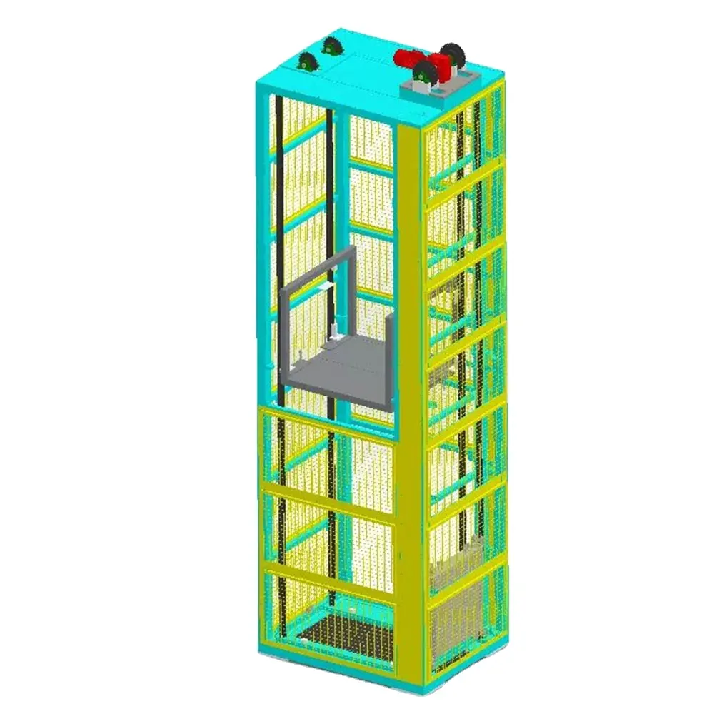 Lift bolak-balik, lift beban berkelanjutan 1 ton 2 ton lift palet vertikal
