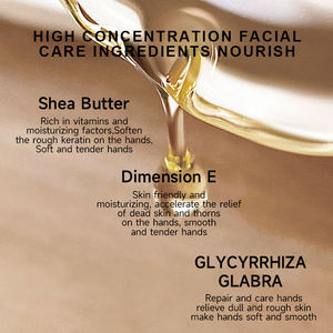 Venta al por mayor de lujo Mini portátil 60g Crema de manos Hidratante Blanqueadora Hidratante Manteca de karité Nutritiva y Reafirmante Regalo - Product Image 4