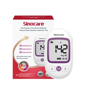 Sinocare 3 en 1 : Lecteur de glycémie, cholestérol total et acide urique – Moniteur de glycémie <span class=keywords><strong>pour</strong></span> <span class=keywords><strong>le</strong></span> dépistage du diabète – CE ISO - Product Image 2