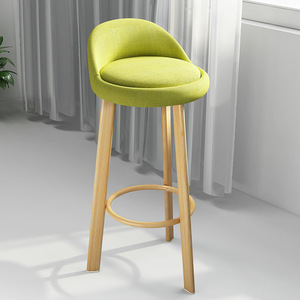 <span class=keywords><strong>Chaise</strong></span> <span class=keywords><strong>de</strong></span> <span class=keywords><strong>bar</strong></span> pivotante minimaliste nordique à succès <span class=keywords><strong>avec</strong></span> coussin <span class=keywords><strong>en</strong></span> <span class=keywords><strong>tissu</strong></span> doux et pieds <span class=keywords><strong>en</strong></span> bois pour café et mobilier <span class=keywords><strong>de</strong></span> maison - Product Image 4