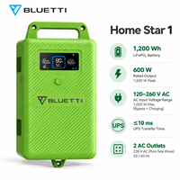 Générateur solaire BLUETTI Home Star 1 600W 1200Wh LiFePO4, station d'alimentation portable, alimentation de secours UPS pour la maison, les situations d'urgence et le camping