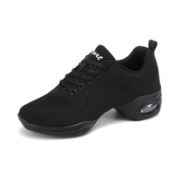 Chaussures de danse pour femmes avec semelle en PU à coussin d'air, légères, respirantes, antichoc, pour entraînement professionnel et compétition