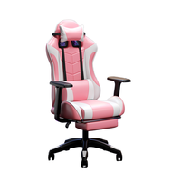 Chaise ergonomique pour e-sport, fonction de levage moderne, cuir synthétique confortable, pivotante, massage en direct, accoudoirs, dortoir pour hommes