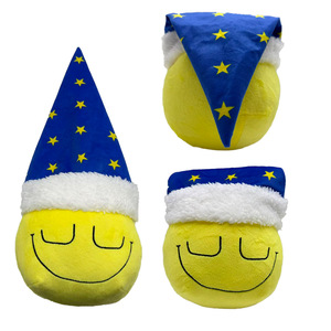 Peluche Grace Dozing Dozer, coussin jaune souriant, jouet en peluche de Noël, 5 à 7 ans, unisexe, rembourrage en coton PP - Product Image 5