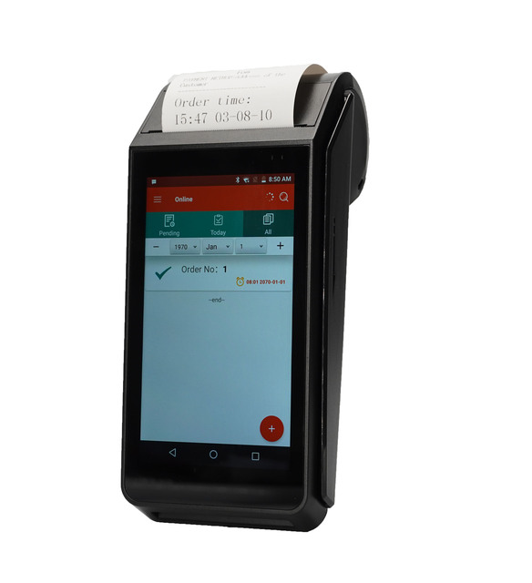 Restaurant Receipt Printer POS Terminal WIFI 4G GPRS Android Mobile Smart Pos Printer for Online Food Delivery Handheld Terminal