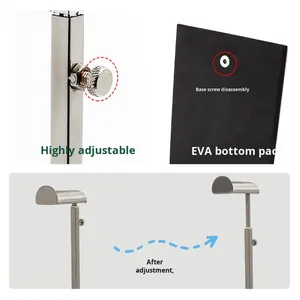 Giá để trưng bày túi kính lớn đặt sàn bằng thép không gỉ, dành cho cửa hàng quần áo, bán chạy, giá để túi xách - Product Image 4