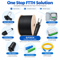 Câble de branchement extérieur FTTH UKCC GJYXCH pour opérateur de services Internet et déploiement de réseau