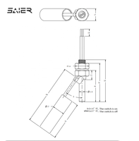 Sensor de Nivel de Agua Tipo Y de Acero Inoxidable con Flotador y Montaje Omnidireccional para Calentador de Agua, Personalizable