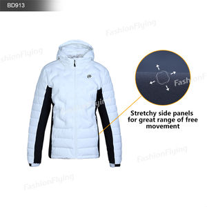 Verstelbare Manchetten Jas Winddicht Ademende Donsjassen Thermisch Warm Jasje Met Volledige Ritssluiting Voor Heren - Product Image 3