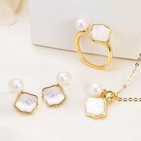 Montre à quartz pour femme avec bijoux en acier inoxydable, boucles d'oreilles, collier, coffret cadeau, couleur inaltérable, ensemble de bijoux en perles