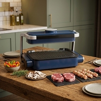 Nouveau Barbecue Électrique Sans Fumée à Chauffage Rapide, Gril Coréen de Table Antiadhésif à Infrarouge, Barbecue à Ondes Lumineuses OEM