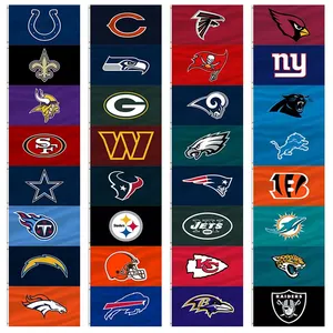 NFL promosyon ürün Los Angeles Rams bayrakları 3x5 ft % 100% Polyester özel Los Angeles Rams bayrakları