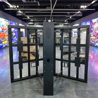 Structure de panneau d'affichage LED personnalisable en acier galvanisé à double face pour la publicité extérieure