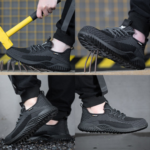 Botas De trabajo transpirables con punta De acero para hombre, para trabajo De seguridad, <span class=keywords><strong>zapatos</strong></span> De protección laboral, <span class=keywords><strong>Zapatos</strong></span> De Seguridad - Product Image 3