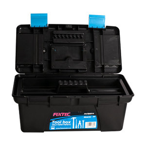 Caja de Herramientas Profesional FIXTEC, Resistente, de Plástico PP de 14 Pulgadas, Modelo FHTB0014 - Product Image 5