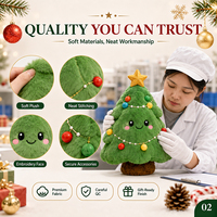 Jouets en peluche douce pour arbre de Noël, décorations de Noël personnalisées en usine avec service OEM ODM pour les importateurs mondiaux