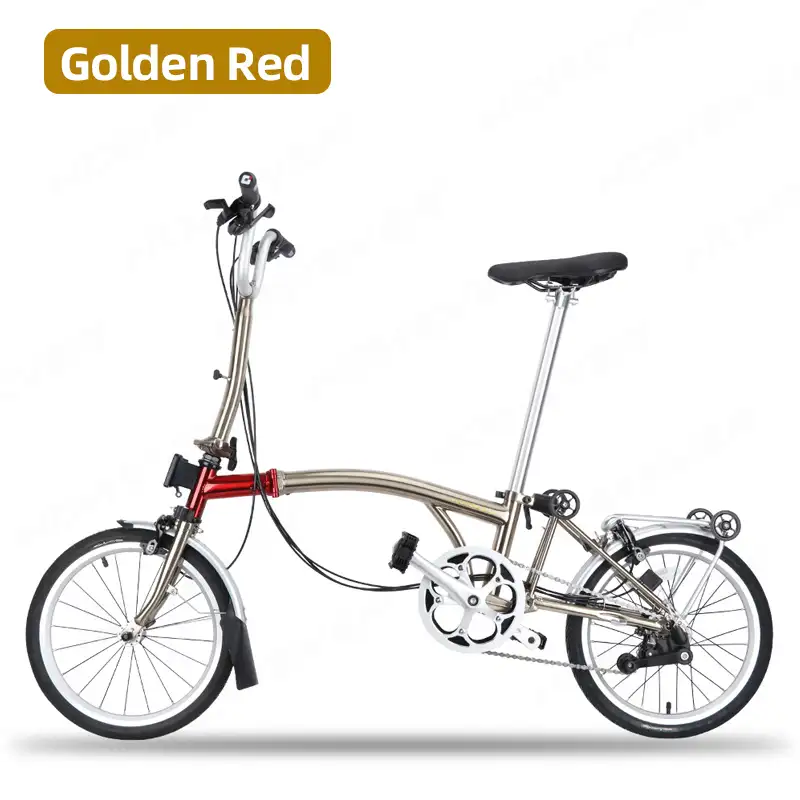 स्टील फ्रेम आंतरिक 3 बाहरी 2 त्रि-Foldable साइकिल बाइक वी ब्रेक ब्रॉम्पटन तह बाइक के लिए 16 इंच foldable बाइक