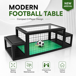 Nouvelle Machine de Jeu de Football Interactive Funpar, Table de Football à Monnayeur avec Interface Anglaise et Cadre Métallique pour le Divertissement - Product Image 3