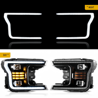 Projecteurs LED pour Ford F150 2018-2020, pick-up, avec feux de jour DRL, clignotants séquentiels, ensemble de phares de remplacement