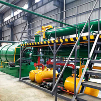 DOING Mini machine de pyrolyse de pneus en plastique pour déchets 100kg/d 5t/d unité de désorption thermique convertit le noyau du moteur à mazout
