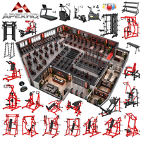 APEXHQ Equipos de Gimnasio de Alta Calidad Totalmente Equipados, Máquinas de Entrenamiento Profesionales para Fisicoculturistas, para Clubes de Fitness